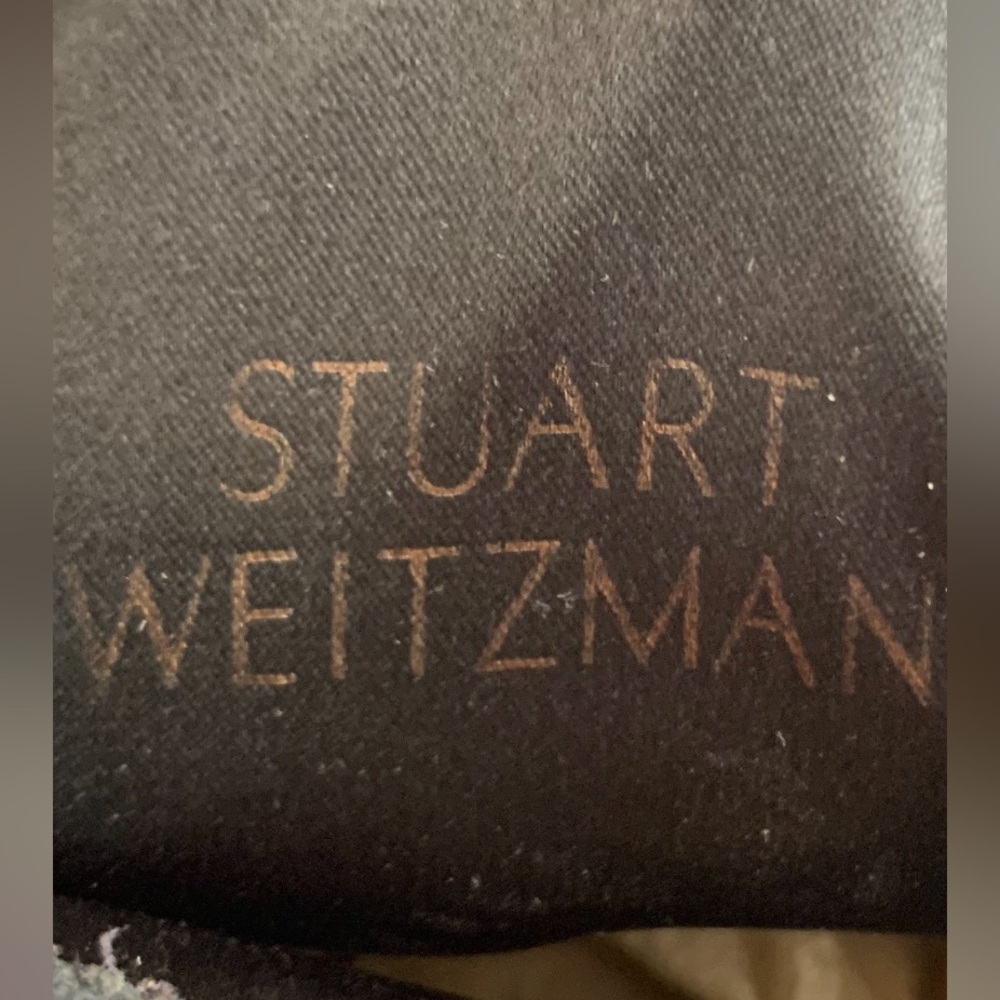 Stuart Weitzman Blue/Dark Gray Suede Ankle Boots - Picture 15 of 16